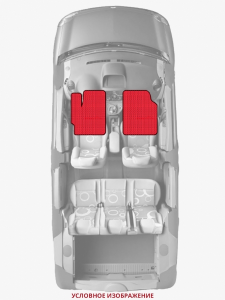 ЭВА коврики «Queen Lux» передние для Volkswagen Polo GTI